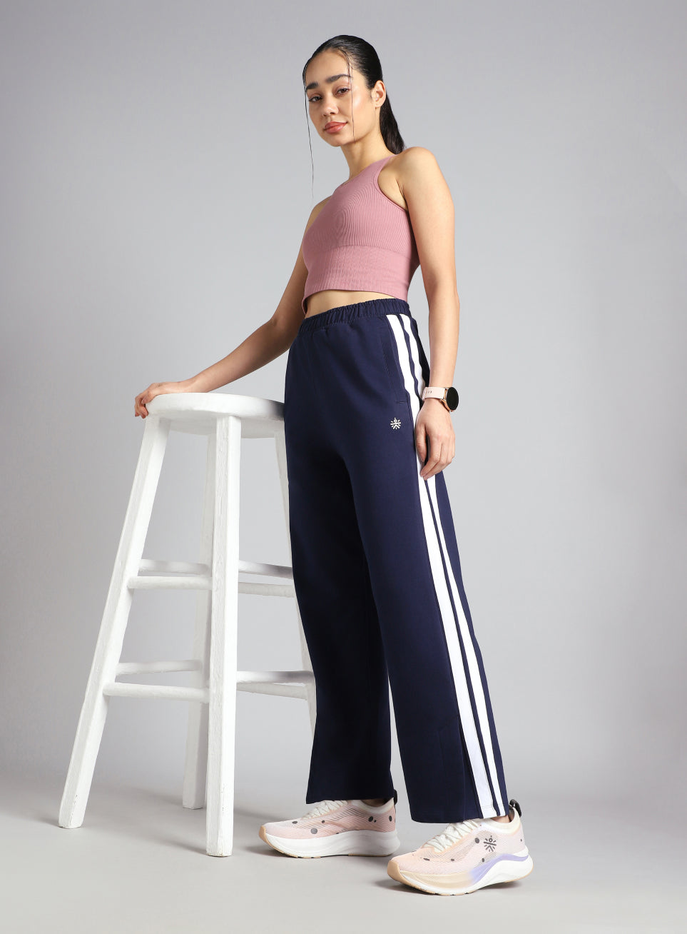 Women's Black Dance Flow Trackpants