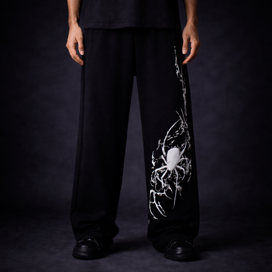 BLACK SPIDER SWEATPANTS