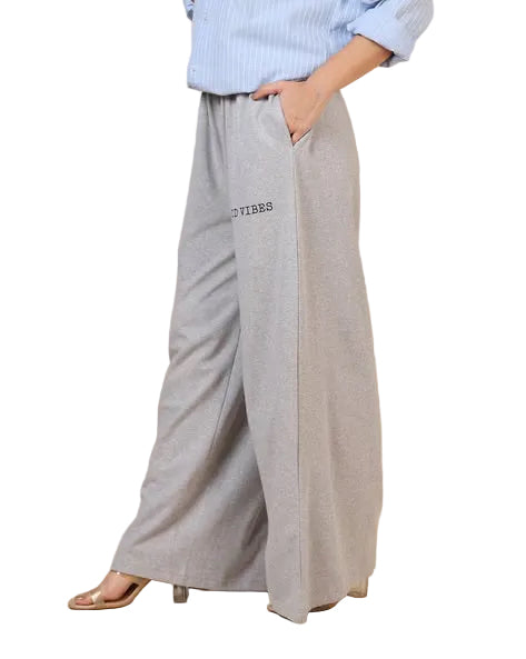 Typographic Placement Print Full Length Track  Pant