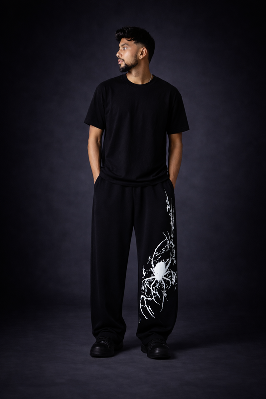 BLACK SPIDER SWEATPANTS