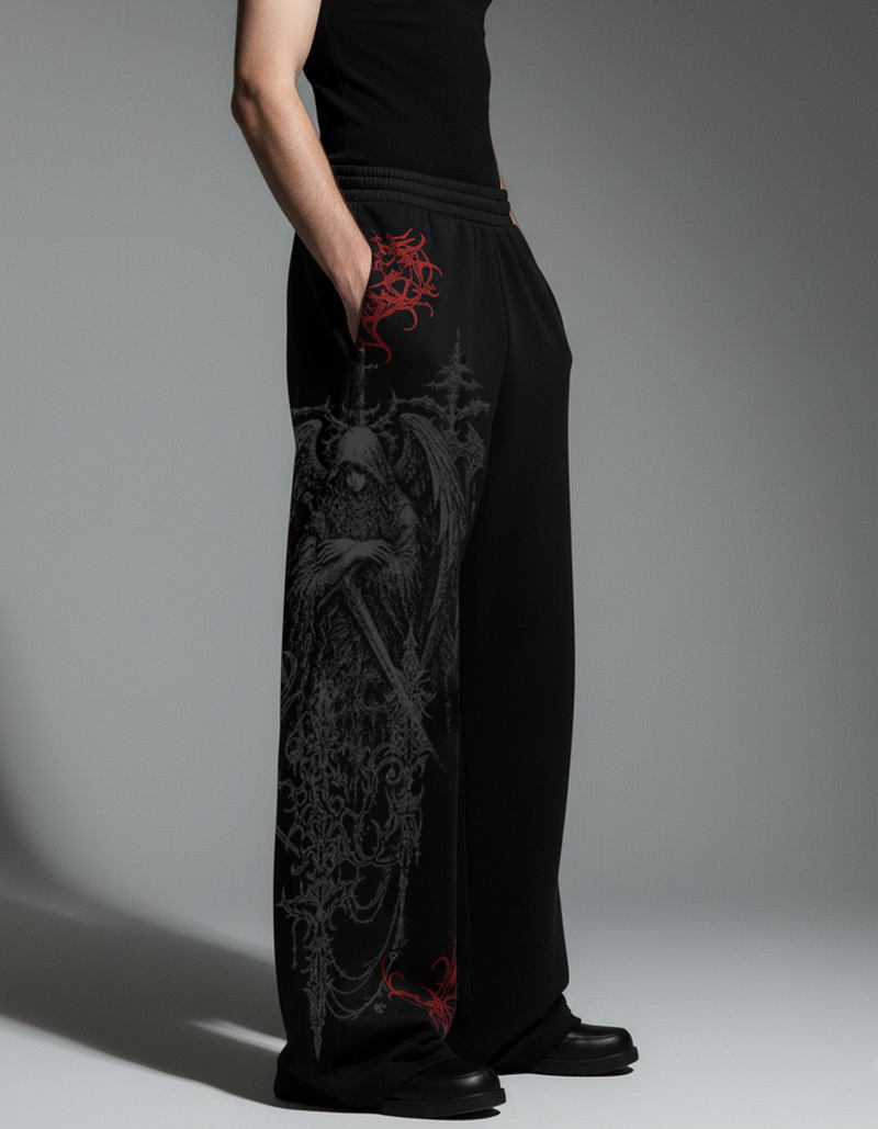 WITCH UNISEX STRAIGHT FIT BAGGY PANTS